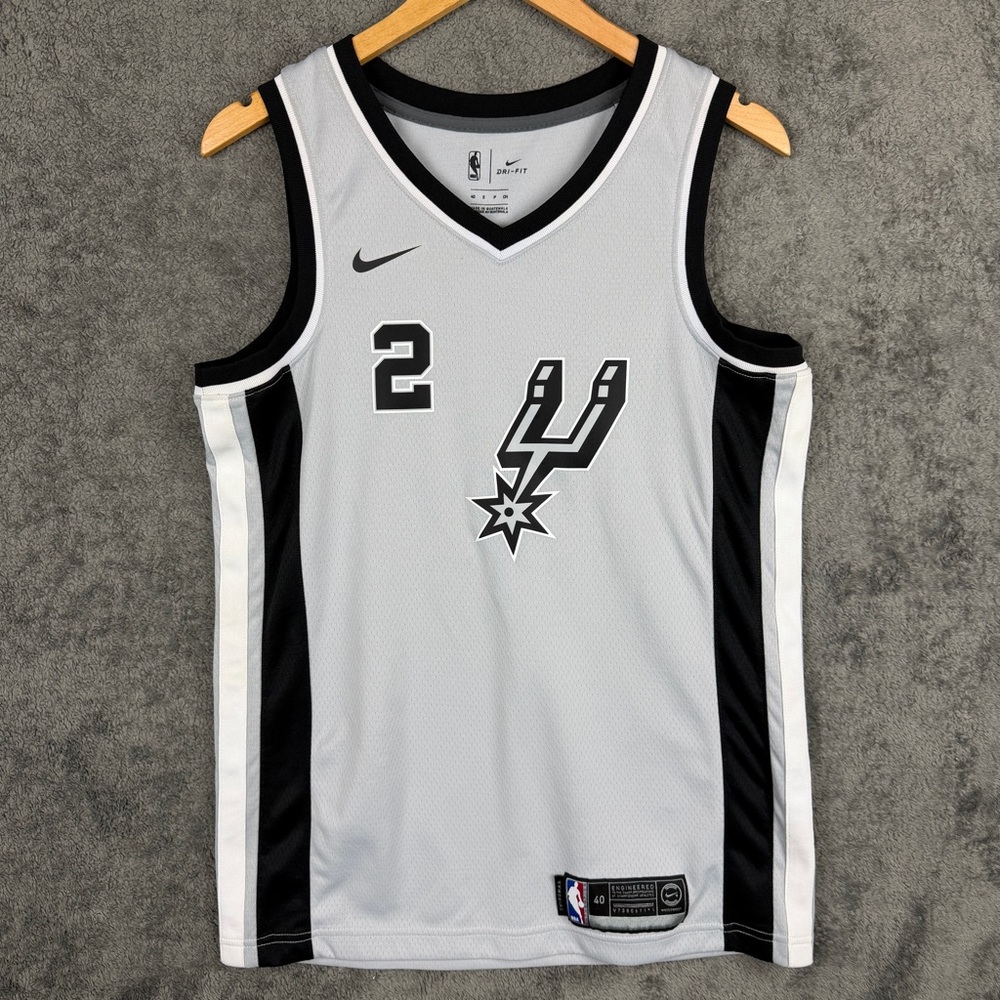 Kawhi Leonard #2 San Antonio Spurs Jersey Nike Swingman Size 40 Gray NBA Small